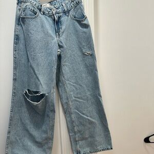 Hollister Light Blue Distressed Jeans